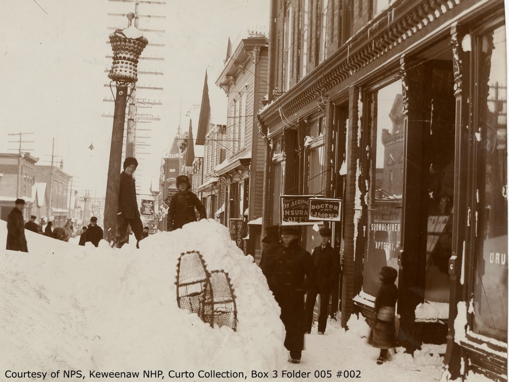 Sodergren & Sodergren's City Drug Store c.1900<br>Courtesy of National Park Service, Keweenaw National Historical Park, Curto Collection, Box 3, Folder 005, #002